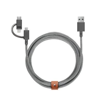 Native Union BELT Universal Cable (USB-A to Lightning & USB-C & Micro-USB)