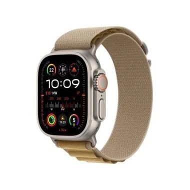 Apple Watch Ultra 2 GPS + Cellular 49mm Natural Titanium Case with Tan Alpine Loop