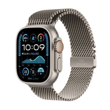 Apple Watch Ultra 2 GPS + Cellular 49mm Natural Titanium Case with Natural Titanium Milanese Loop