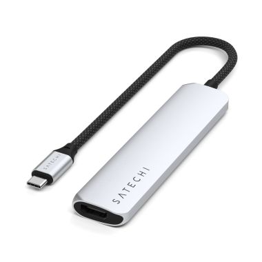 Satechi Adapter | 7-in-1 USB-C Slim Multiport Adapter | - Silver