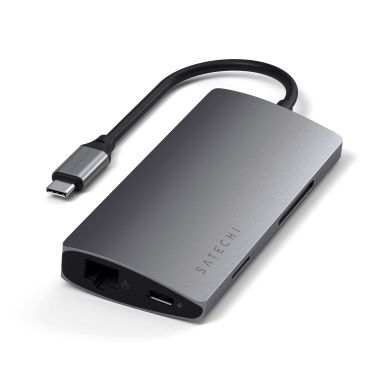 Satechi Adapter | Type-C Multi-Port Adapter 4K with Ethernet V2 | Space Grey