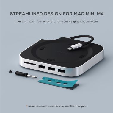 BEELINK EX Mate Mini-A para Mac mini M4 Dock, soporte de aleación de aluminio de 80 BEELINK EX Mate Mini-A para Mac mini M4 Dock, soporte de aleación de aluminio de 80
