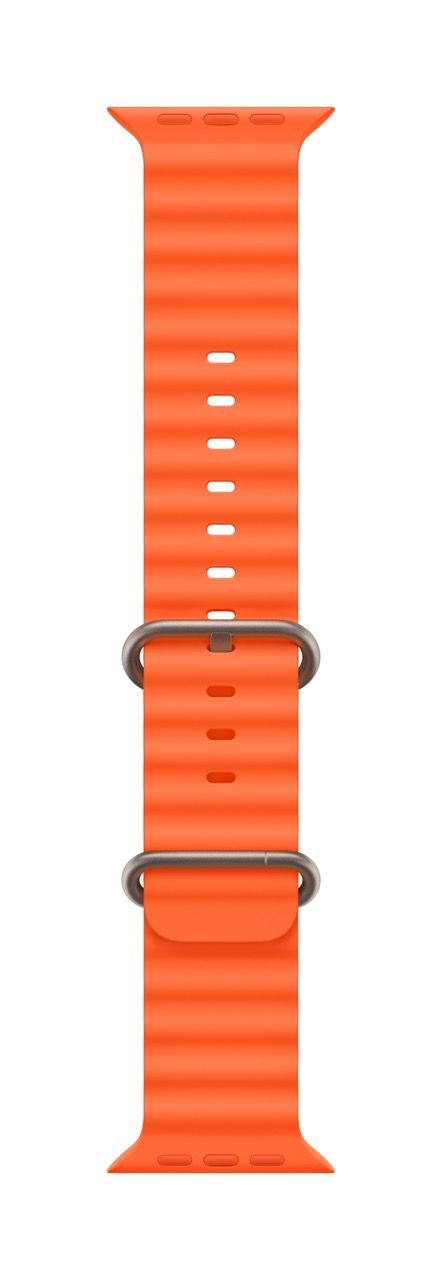 49mm Orange Ocean Band Extension - Apple