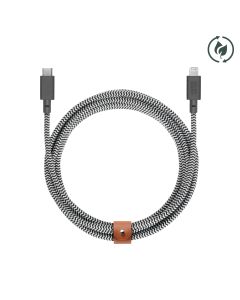 Native Union Cable USB-C to Lightning | Belt Leather Strap | 3M - Zebra