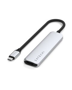 Satechi Adapter | 4-in-1 USB-C Slim Multiport Adapter 4K | - Silver