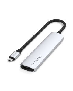 Satechi Adapter | 7-in-1 USB-C Slim Multiport Adapter | - Silver