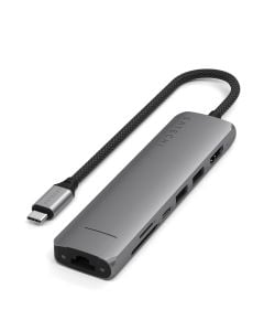 Satechi Adapter | 7-in-1 USB-C Slim Multiport Adapter | - Space Grey