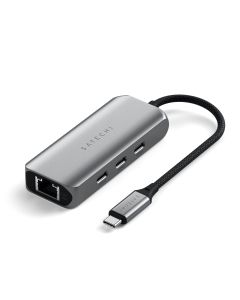 Satechi Adapter | 4-in-1 USB-C Hub with PD | Space Grey
