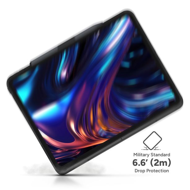 Zagg Keyboard | Case (Detachable) | iPad Pro 13-inch ( M4 ) | Pro Keys 2 - Black