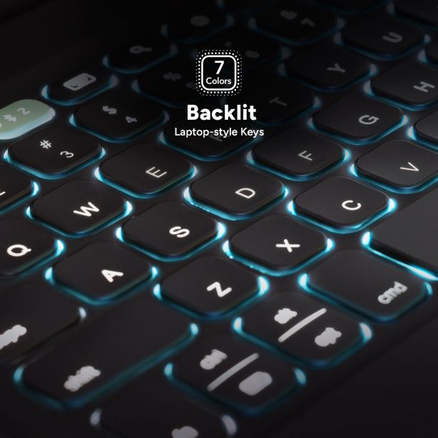 Zagg Keyboard | Case (Detachable) | iPad Pro 13-inch ( M4 ) | Pro Keys 2 - Black