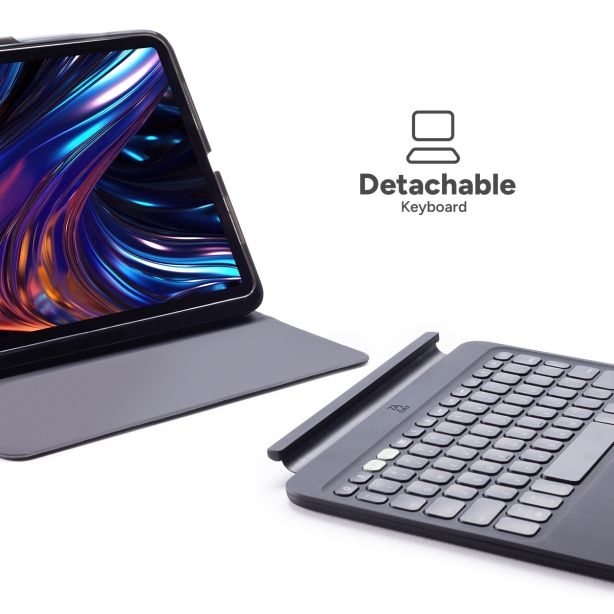 Zagg Keyboard | Case (Detachable) | iPad Pro 13-inch ( M4 ) | Pro Keys 2 - Black