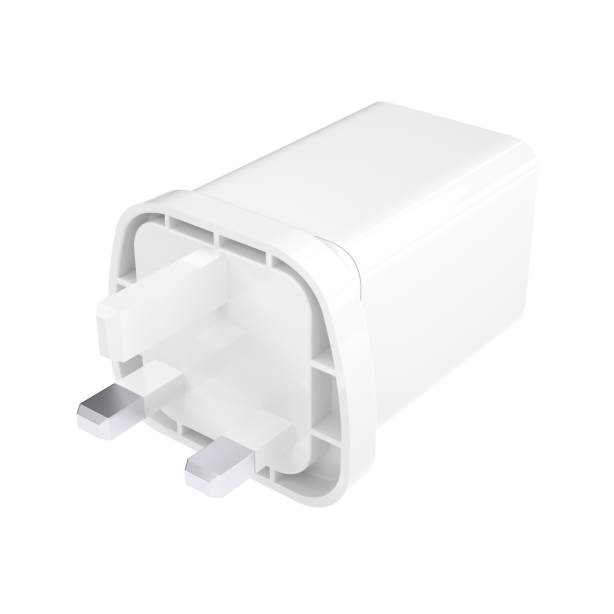 Mophie Power Adapter 50W | USB-C x 2 | GaN - White