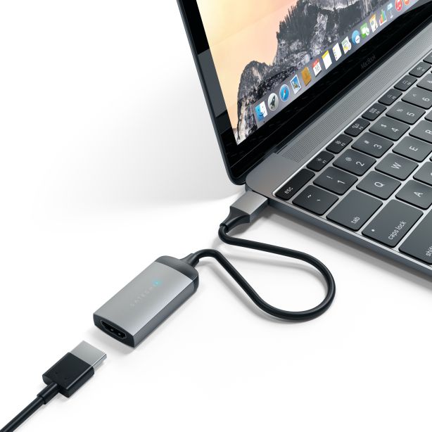 Satechi Adapter | USB-C to HDMI 4K 60Hz | Aluminum - Space Grey