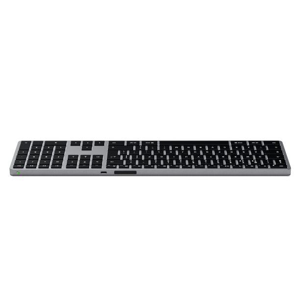 Satechi Keyboard | Wireless Bluetooth 5.0 | Rechargeable USB-C | Illuminated Keys - Space Grey