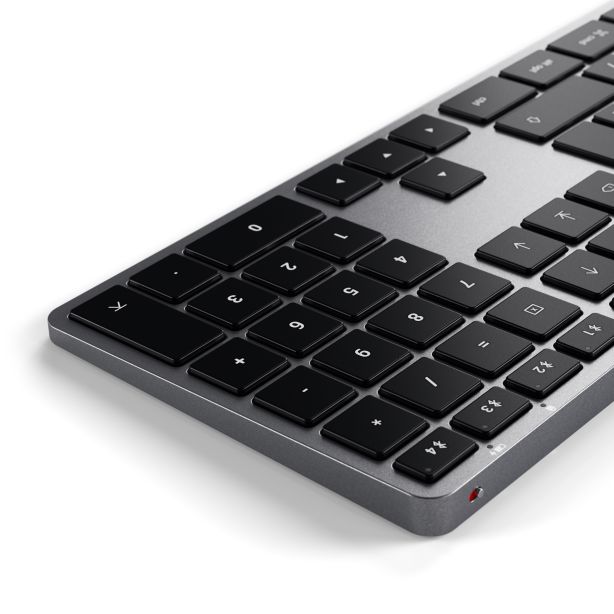 Satechi Keyboard | Wireless Bluetooth 5.0 | Rechargeable USB-C | Illuminated Keys - Space Grey