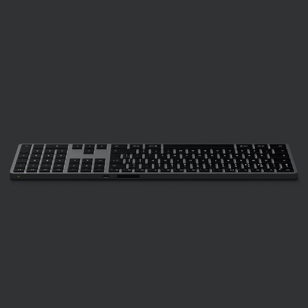 Satechi Keyboard | Wireless Bluetooth 5.0 | Rechargeable USB-C | Illuminated Keys - Space Grey