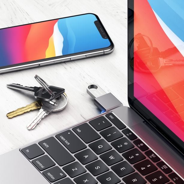 Satechi Adapter | USB-A 3.0 to USB-C | Aluminum - Space Grey