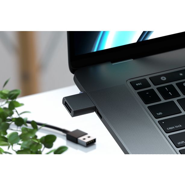 Satechi Adapter | USB-A 3.0 to USB-C | Aluminum - Space Grey
