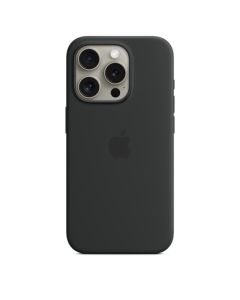 Apple Case iPhone 15 Pro Silicone with MagSafe - Black