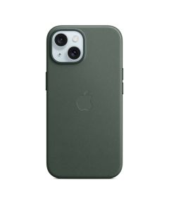 Apple Case iPhone 15 FineWoven with MagSafe - Evergreen