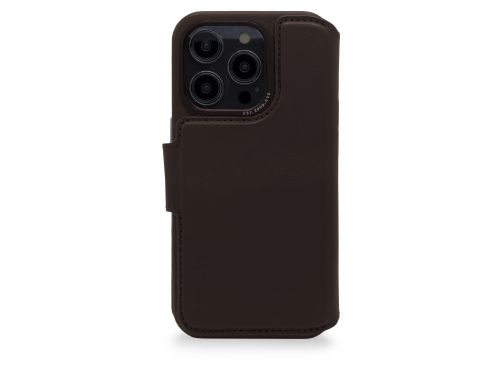 Leather Detachable Wallet for iPhone 14 Pro Max Chocolate Brown