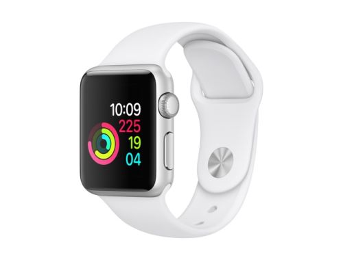 Apple Watch Series 3 GPS, 38mm Silver Aluminium Case with White Sport Band