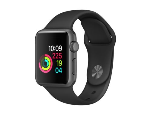 Apple Watch Series 3 GPS, 38mm Space Grey Aluminium Case with Black Sport Band