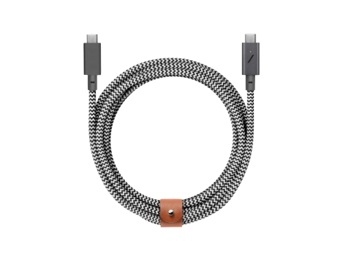 Native Union Belt Cable 2.4m - USB-C to USB-C - Zebra