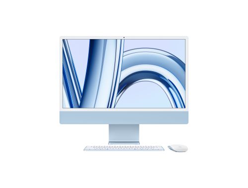 iMac 24-inch 4.5K, Apple M3 chip, 8C CPU, 10C GPU, 8GB RAM, 512GB SSD - Blue