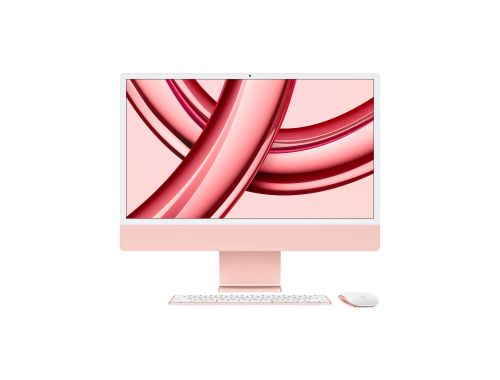 iMac 24-inch 4.5K, Apple M3 chip, 8C CPU, 10C GPU, 8GB RAM, 512GB SSD - Pink