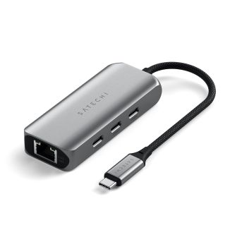 Satechi Adapter | 4-in-1 USB-C Hub with PD | Space Grey