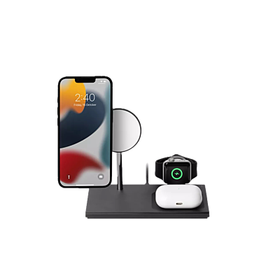 Native Union Wireless Charger Snap 3 in 1 | iPhone | AirPods | Apple Watch - Slate