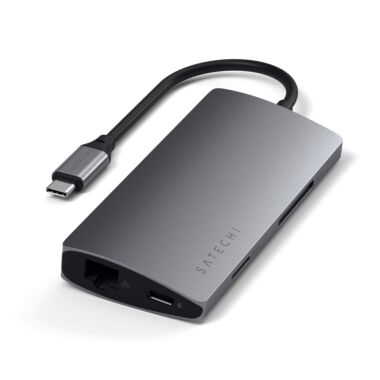 Satechi Adapter | Type-C Multi-Port Adapter 4K with Ethernet V2 | Space Grey