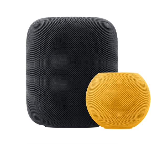 HomePod and HomePod mini smart speakers