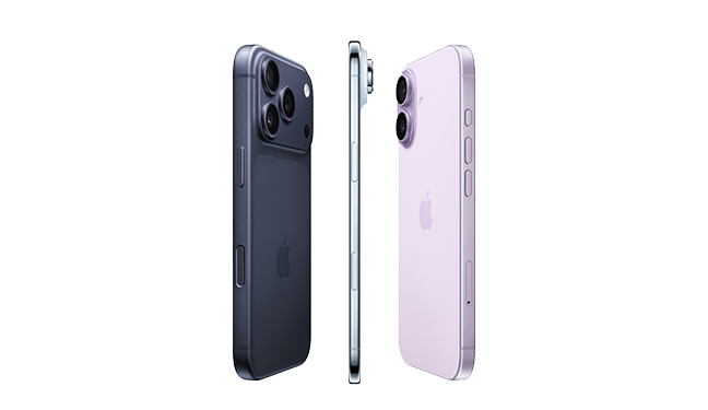 iPhone 16 Pro, iPhone 16 and iPhone 16e