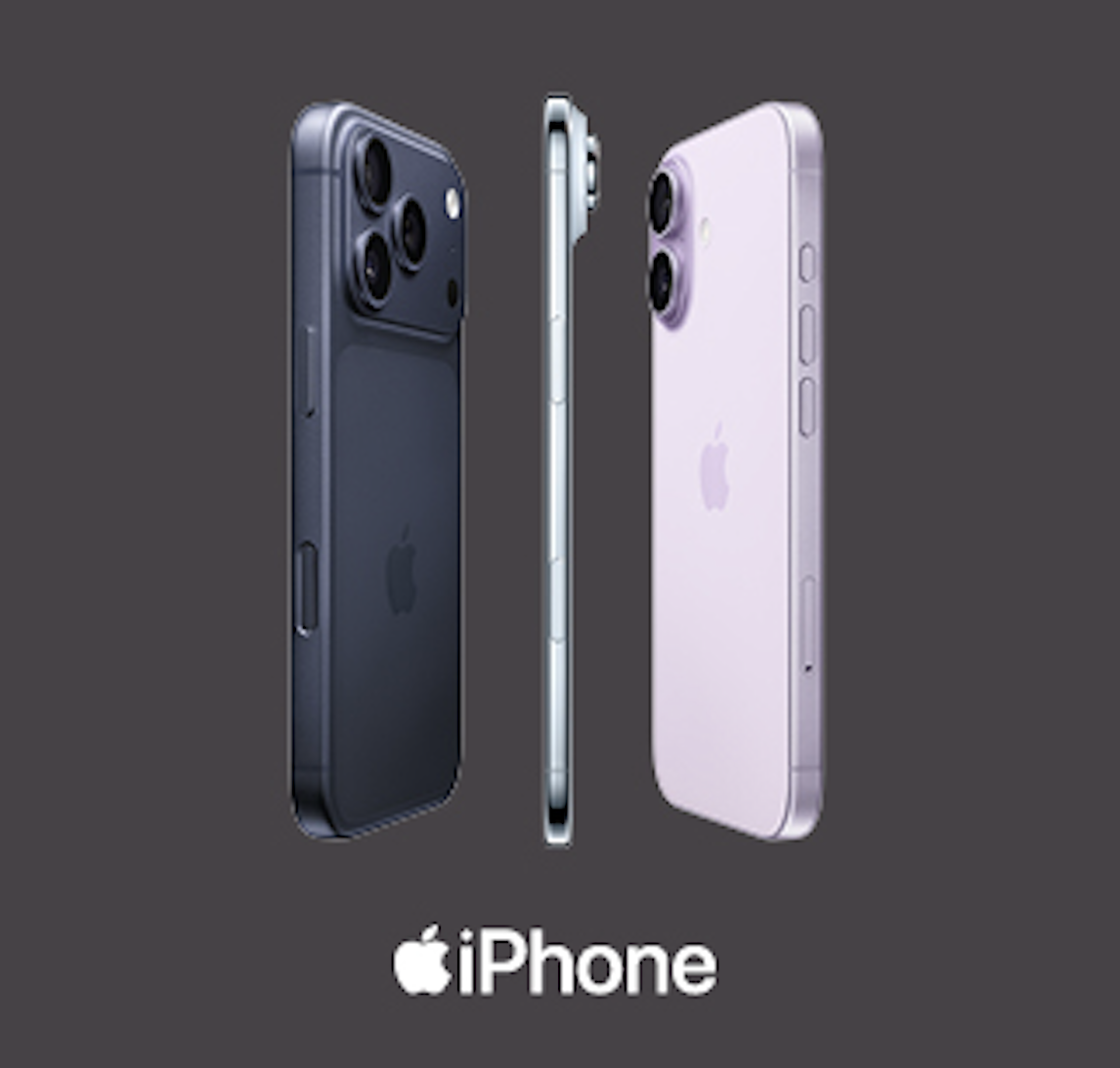 Row of iPad devices and Apple logo