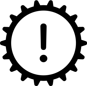 Apple fault icon