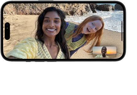 FaceTime demo at the beach