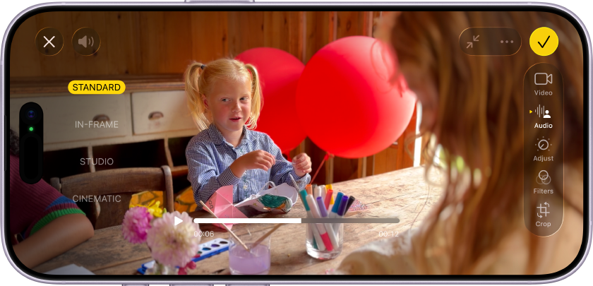 horizontal iPhone showcasing video software