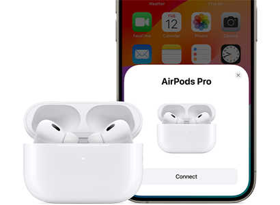 AirPods and iPhone working together