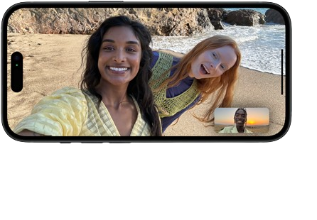FaceTime demo at the beach